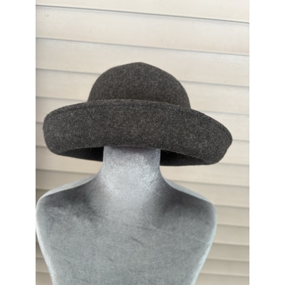 Lot of 3 Vintage Jennifer Moore Wool Cloche Hats | Navy Charcoal Black | Italy - Picture 2 of 14